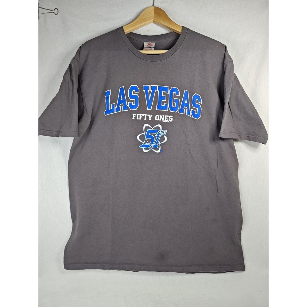 LAS VEGAS 51s MiLB blue t-shirt American Threads Baseball Adult Size XL Aliens